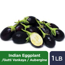 INDIAN EGGPLANT / GUTTI VANKAYA / AUBERGINE / BRINJAL / BAINGAN - 1 LB *