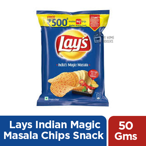 LAYS INDIAN MAGIC MASALA CHIPS SNACK - 50 GMS LAYS INDIAN MAGIC MASALA CHIPS SNACK - 50 GMS
