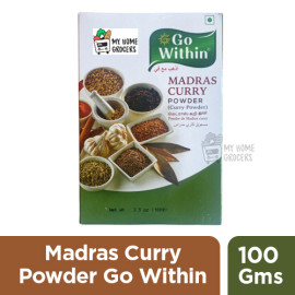 MADRAS CURRY POWDER GO WITHIN/ TELUGU FOODS - 100 GMS / 3.5 OZ