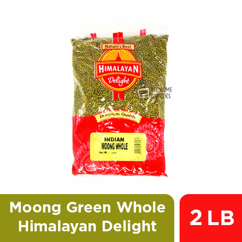 MOONG GREEN WHOLE  HIMALAYAN DELIGHT  - 907 GMS / 2 LBS MOONG GREEN WHOLE  HIMALAYAN DELIGHT  - 907 GMS / 2 LBS