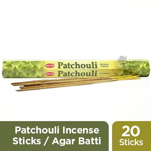 PATCHOULI INCENSE STICKS / AGAR BATTI HEM - 20 STICKS PATCHOULI INCENSE STICKS / AGAR BATTI HEM - 20 STICKS