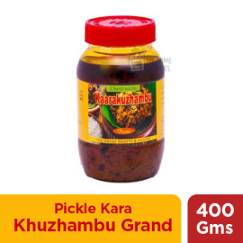 PICKLE KARA KHUZHAMBU GRAND SWEETS AND SNACKS 400 GMS/14 OZ