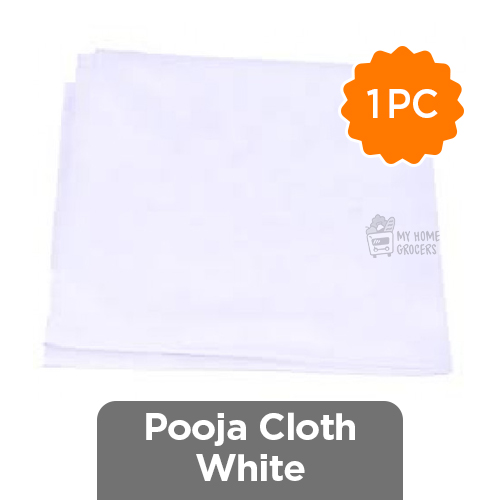 POOJA  CLOTH WHITE - 1 PIECE POOJA  CLOTH WHITE - 1 PIECE