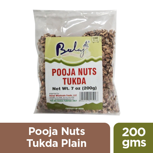 POOJA NUTS TUKDA PLAIN-200 GMS