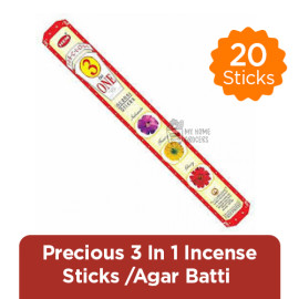 PRECIOUS 3 IN 1 INCENSE STICKS / AGAR BATTI HEM - 20 STICKS