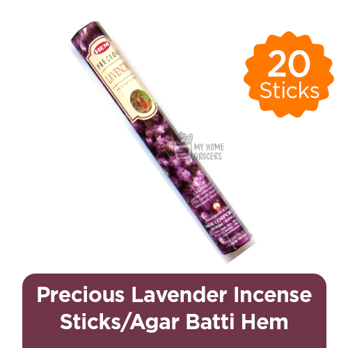 PRECIOUS LAVENDER INCENSE STICKS / AGAR BATTI HEM - 20 STICKS