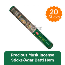 PRECIOUS MUSK INCENSE STICKS / AGAR BATTI  HEM - 20 STICKS