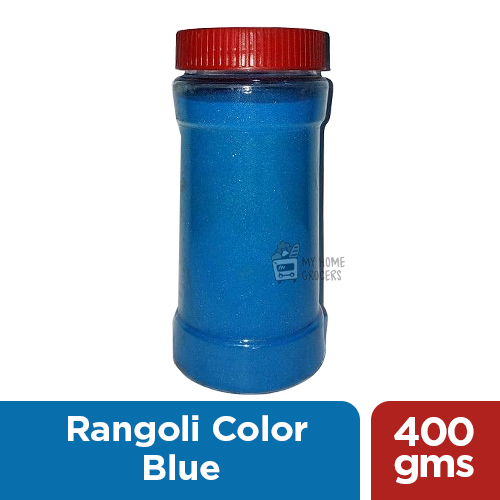 RANGOLI COLOR BLUE 400 GMS - 1 BOTTLE