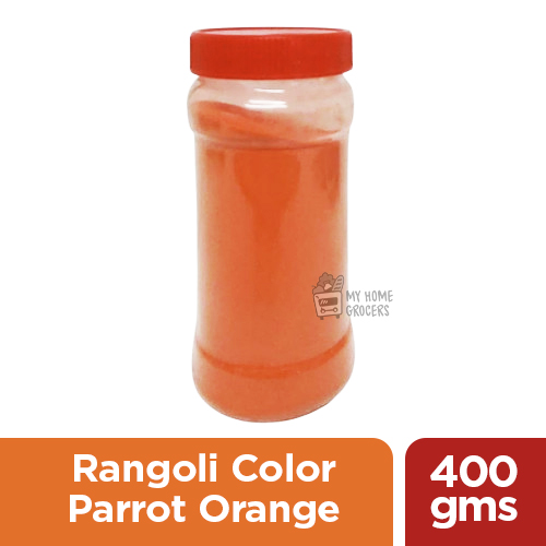 RANGOLI COLOR ORANGE 400 GMS - 1 BOTTLE