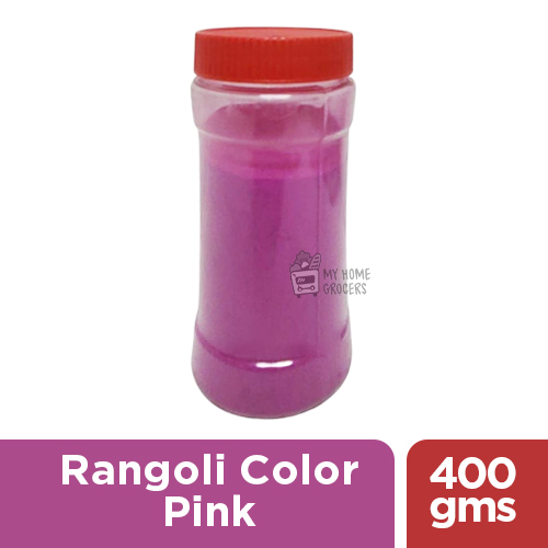 RANGOLI COLOR PINK 400 GMS - 1 BOTTLE