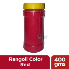 RANGOLI COLOR  RED 400 GMS - 1 BOTTLE