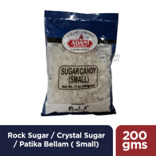 `ROCK SUGAR /  CRYSTAL SUGAR / PATIKA BELLAM ( SMALL) ADANI - 200 GMS / 7 OZ