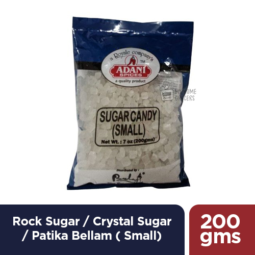 `ROCK SUGAR /  CRYSTAL SUGAR / PATIKA BELLAM ( SMALL) ADANI - 200 GMS / 7 OZ