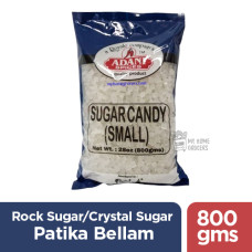 ROCK SUGAR /  CRYSTAL SUGAR / PATIKA BELLAM ( SMALL) ADANI- 800 GMS / 28 OZ