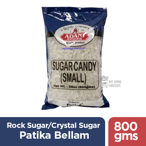 ROCK SUGAR /  CRYSTAL SUGAR / PATIKA BELLAM ( SMALL) ADANI- 800 GMS / 28 OZ
