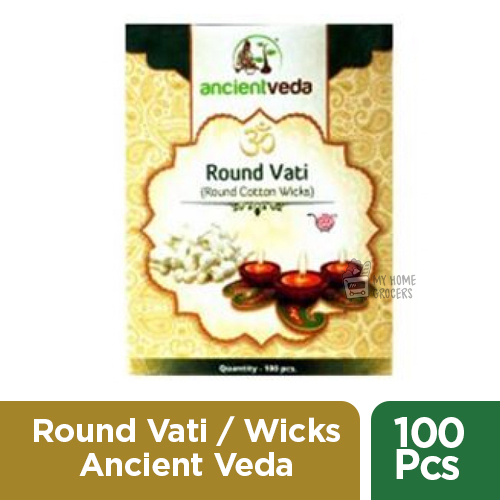 ROUND VATI / WICKS ANCIENT VEDA - 100 PCS