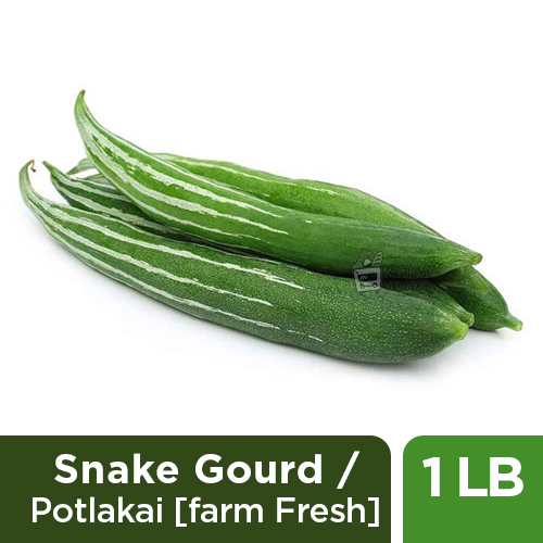 SNAKE GOURD / POTLAKAI [FARM FRESH]- 1 LB