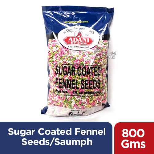 SUGAR COATED FENNEL SEEDS / SAUMPH KA BEEJ ADANI - 800 GMS / 28 OZ SUGAR COATED FENNEL SEEDS / SAUMPH KA BEEJ ADANI - 800 GMS / 28 OZ